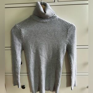 Super soft grey turtleneck sweater